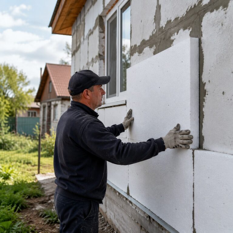 Иллюстрация к статье: Выбор фасадного утеплителя под штукатурные работы