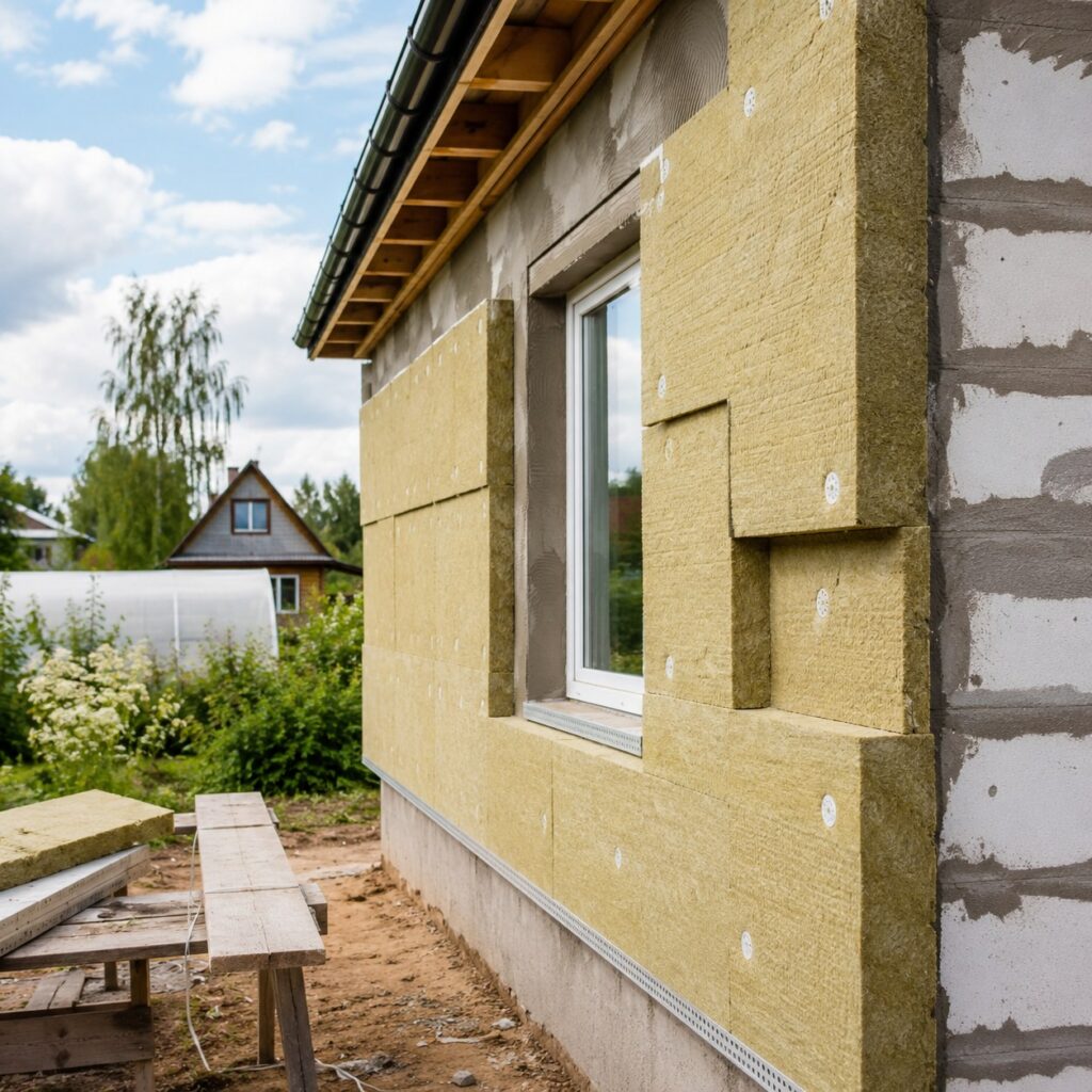 Иллюстрация к статье: Утепление стен изнутри и снаружи